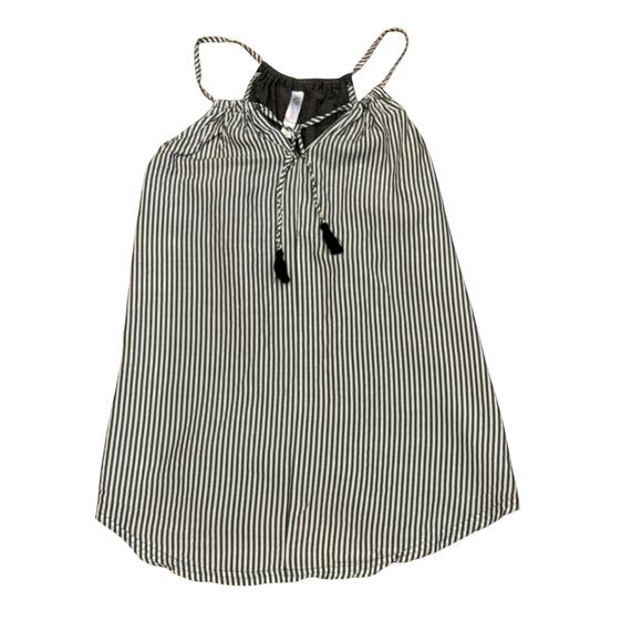 Gilligan & O'Malley Intimates Women’s Small Sleeveless Gray White Lounge Tank - Picture 1 of 6